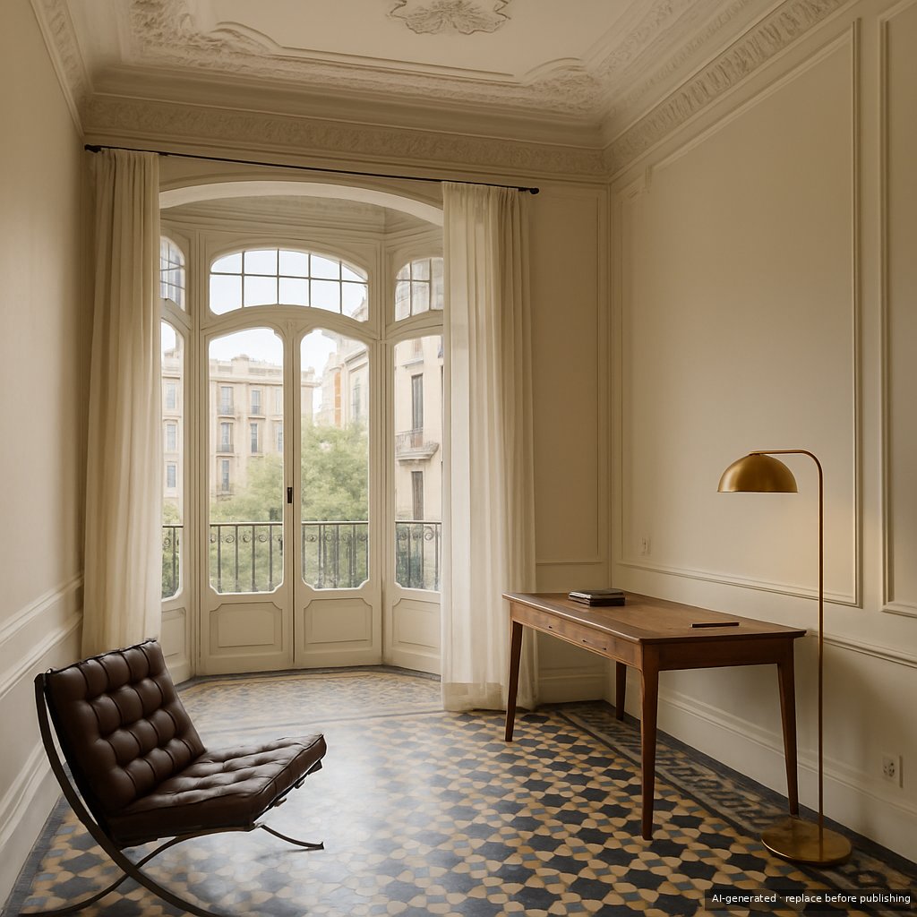 Modernista interior at Casa Eixample